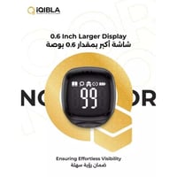 حلقة تسبيح ذكية، iQIBLA N01 GR18، أخضر، شاشة مقسمة...