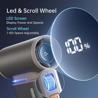 جيسو لايف مروحة محمولة باليد مع فوهة هواء سرعة 1-1...