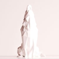 مجسم لذئب و قطة