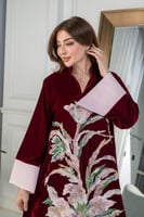 جلابيه مخمل فخمة بكلفه بالامام فقط