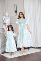 جلابيه رمضانيه بناتي بنقش الحروف العربيه