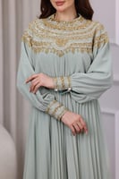 جلابية سهره بتطريز شك