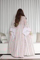 جلابيه قطعتين بخام شيفون مطرز