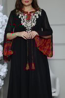 جلابيه بكلفه بالصدر وتدخيلات خام الشالكي