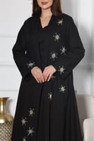 طقم لينن قطعتين بتطريز شك