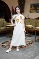 جلابيه رمضانيه لينن بناتي