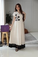 جلابيه استقبال رمضانيه بتطريز يدوي