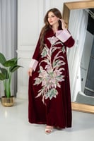 جلابيه مخمل فخمة بكلفه بالامام فقط