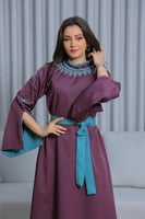 جلابيه بخام الباربي وتطريز شك