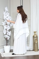 جلابيه خام الخيش مطرزه بالصدر