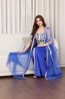 جلابيه قطعتين بتطريز شك يدوي