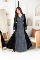 جلابيه مخمل بتطريز كمبيوتر