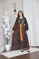 جلابيه بالهويه التراثيه وتطريز يدوي