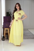 جلابيه استقبال رمضانيه بتطريز يدوي