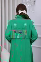 جلابية لينن بتطريز بدوي لليوم الوطني