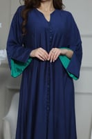 جلابيه ساده بزرار مطرز بالفصوص