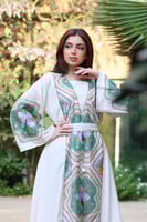 جلابيه لينن رمضانيه بنقش كمبيوتر