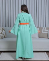 جلابيه بخام الباربي وتطريز شك