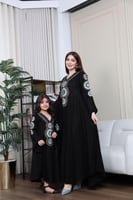 جلابيه لينن بتطريز يدوي نسائي