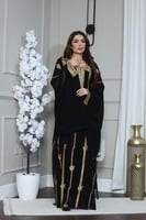 جلابيه شيفون تطريز