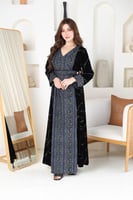 جلابيه مخمل بتطريز كمبيوتر