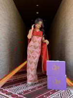 فستان سهره بتطريز شك