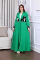 جلابية قطعتين بتطريز كمبيوتر لليوم الوطني