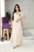 جلابيه استقبال رمضانيه بتطريز يدوي