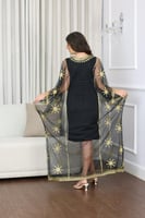 جلابية نشل مطرزة بخامة التل