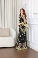 جلابية نشل مطرزة بخامة التل