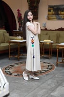 جلابيه رمضانيه لينن بناتي