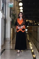 جلابيه مخمل بتطريز يدوي