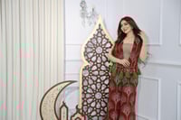 طقم شروال مع جاكت بخام اللينن