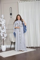 جلابيه بخام الاورجنزا بتطريز شك