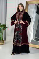 جلابيه مخمل بتطريز كمبيوتر