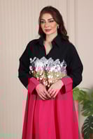 جلابية طبقتين بتطريز شك