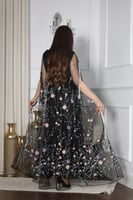 جلابيه قطعتين ترتر سهره