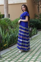 جلابيه بخام شيفون مطرزه بالجمل العربي