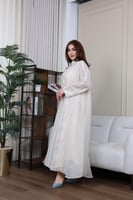 جلابيه بخام الاورنقزا وتطريز يدوي