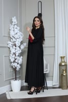 جلابيه ساده بزرار مطرز بالفصوص