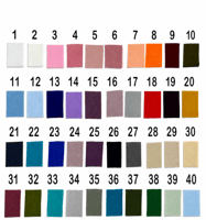 Please write the fabric color number requested in the notes section.