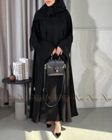 عباية وصال سوداء ساده