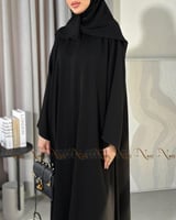 عباية وصال سوداء ساده