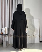 عباية وصال سوداء ساده