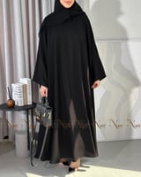 عباية وصال سوداء ساده