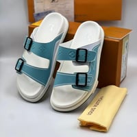 Louis Vuitton Slipper White Blue