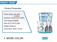 جهاز تنظيف الأسنان بالماء مع 5 فوهات