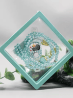 عداد صلاة إسلامي + طقم تسبيح كريستال 99 خرزة