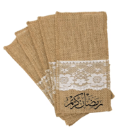 5 قطعة لكتان الدانتيل