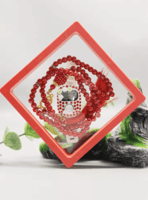 عداد صلاة إسلامي + طقم تسبيح كريستال 99 خرزة